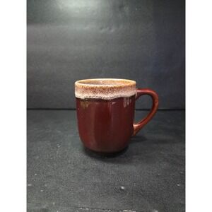 Todays Home Brown Drip Glaze Mug, Collar Handled Mug, Rich Brown Ceramic Cup